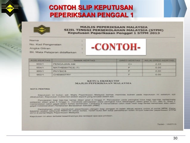 keputusan stpm penggal 1 2018