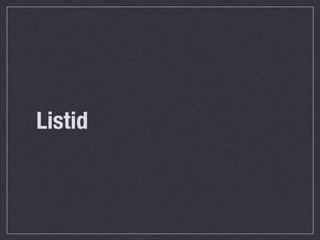 Listid
 