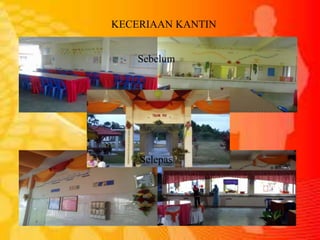 KECERIAAN KANTIN
Sebelum
Selepas
 