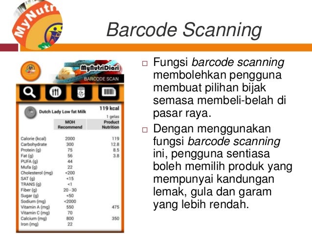 Slaid promosi my nutriapps ii mynutridiari