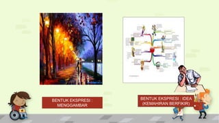 BENTUK EKSPRESI :
MENGGAMBAR
BENTUK EKSPRESI : IDEA
(KEMAHIRAN BERFIKIR)
 