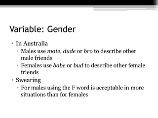Generic Burd Slang | PPTX