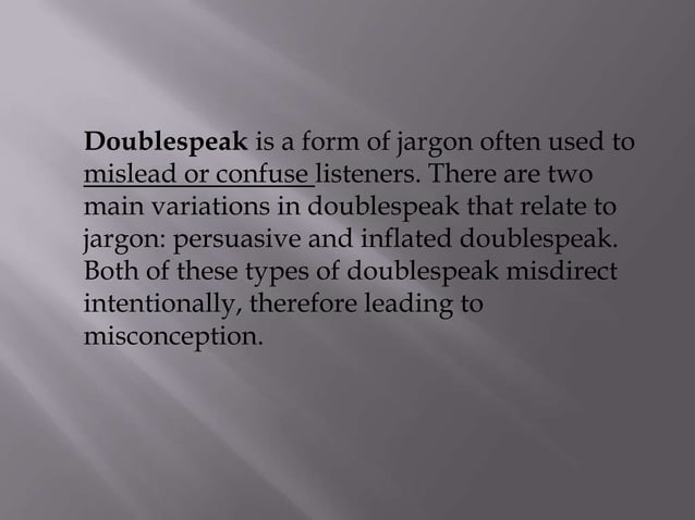 Slang And Jargon