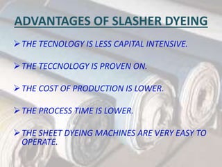 Slasher dyeing machine | PPTX
