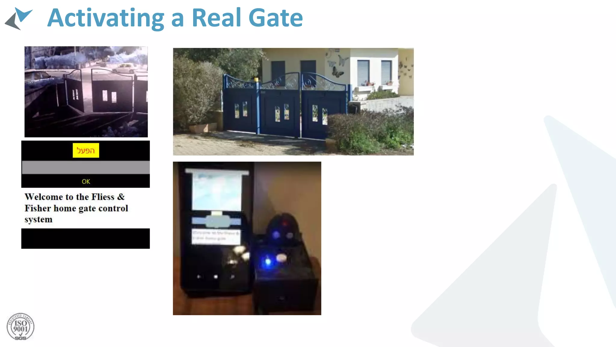 Activating a Real Gate
 