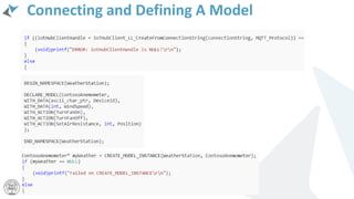 Connecting and Defining A Model
 
