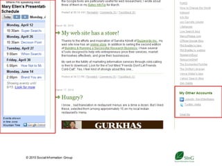 © 2010 Social Inf ormation Group
                                   4
 