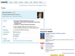 © 2010 Social Inf ormation Group
                                   5
 