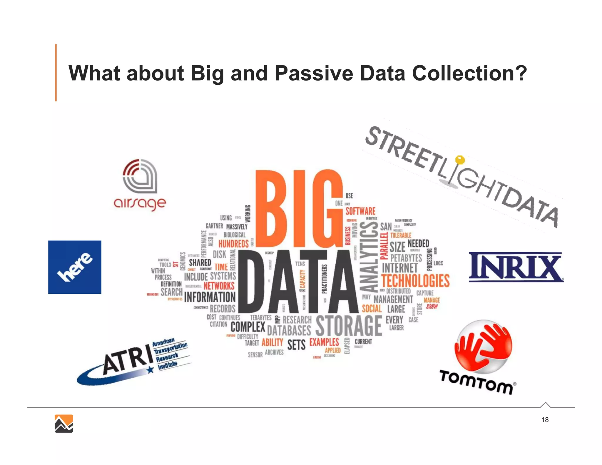 18
What about Big and Passive Data Collection?
 