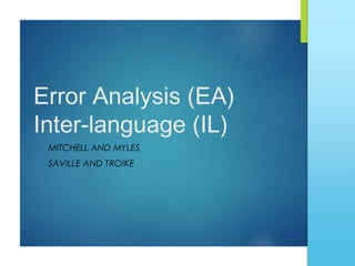 SLA Theories | PPT