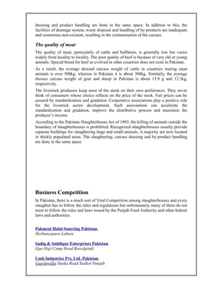 Slaughterhouse feasibility Report | PDF | Free Download