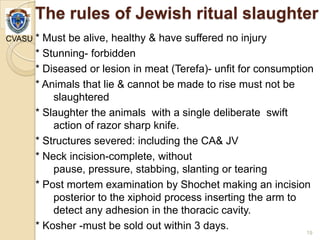 Methods of slaughtering, processing & postmortem changes and ageing of ...