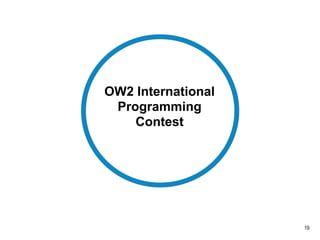 19
OW2 International
Programming
Contest
 