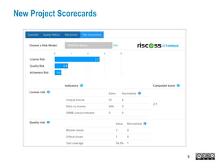 New Project Scorecards
9
 
