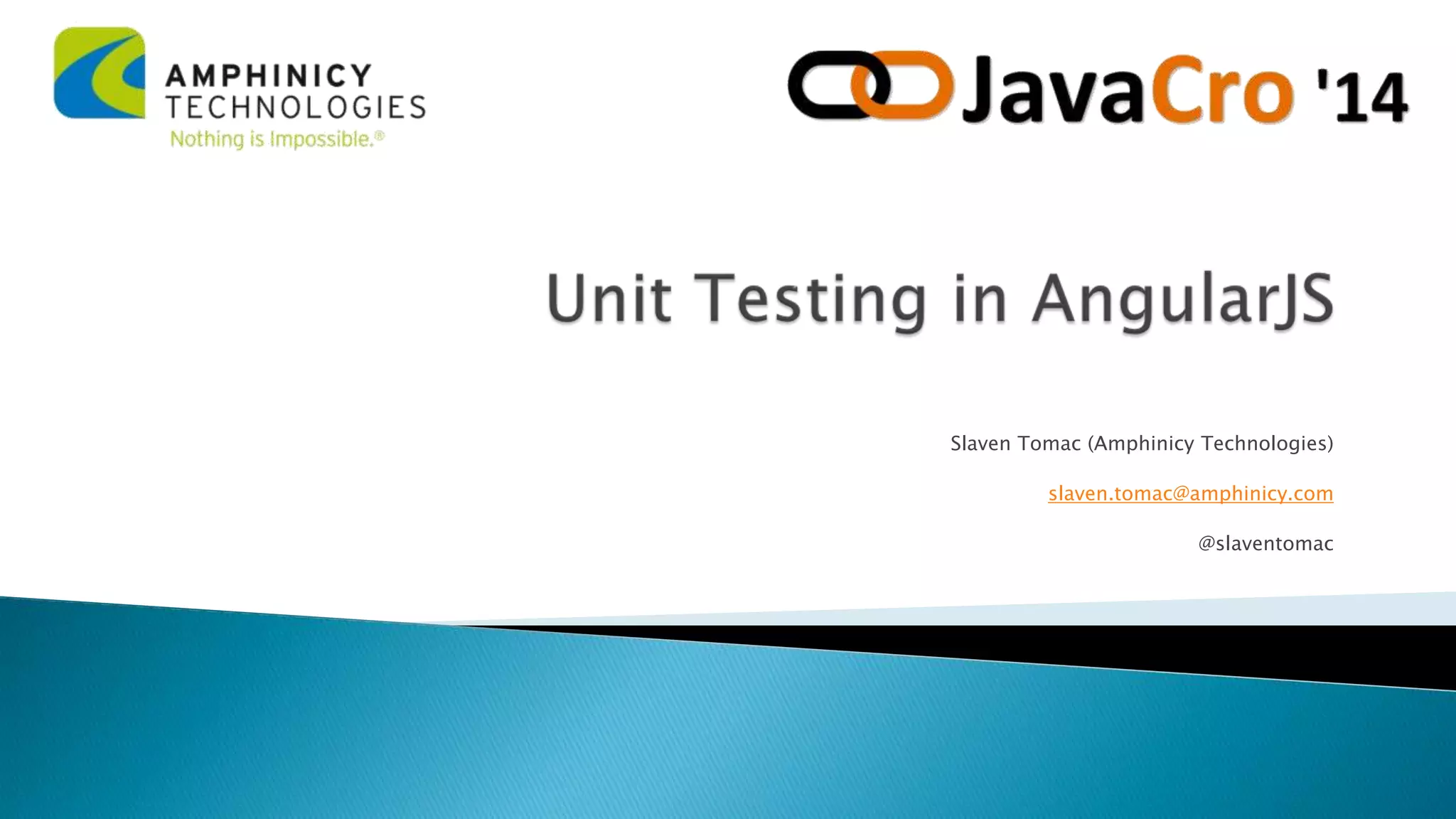 Slaven Tomac (Amphinicy Technologies)
slaven.tomac@amphinicy.com
@slaventomac
 
