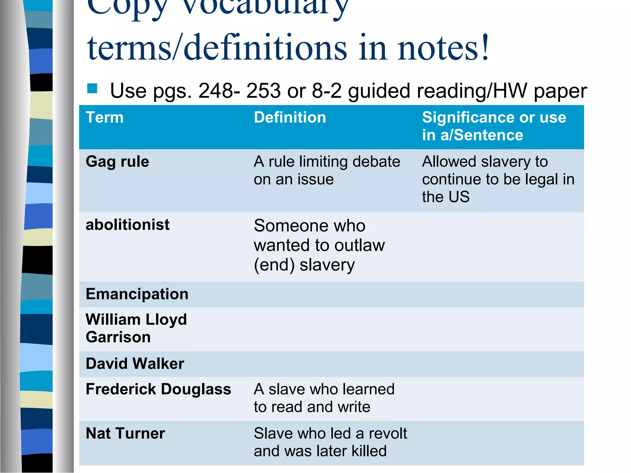 Slavery cotton ppt section 8 2 updated | PPT