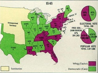 Free-Soil Party 1848Main goal was to keep slavery from spreading to the western territories.