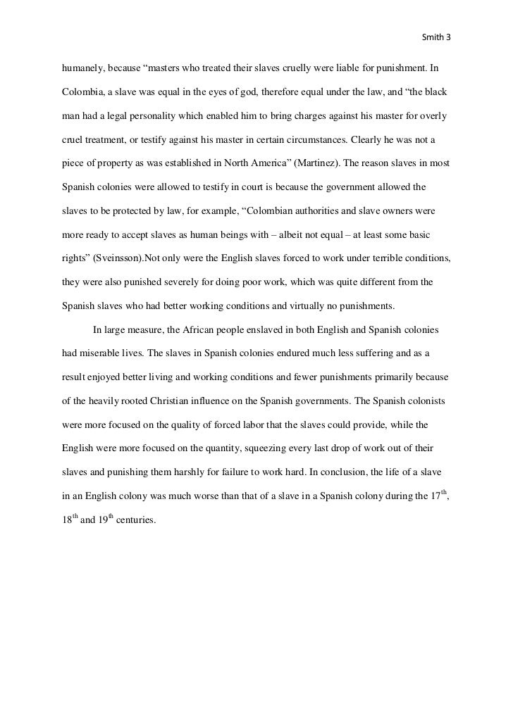 slavery essay