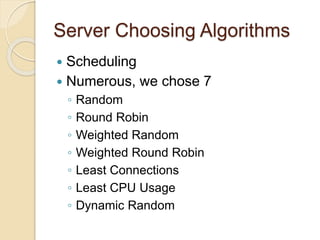 Web Server Load Balancing | PPTX