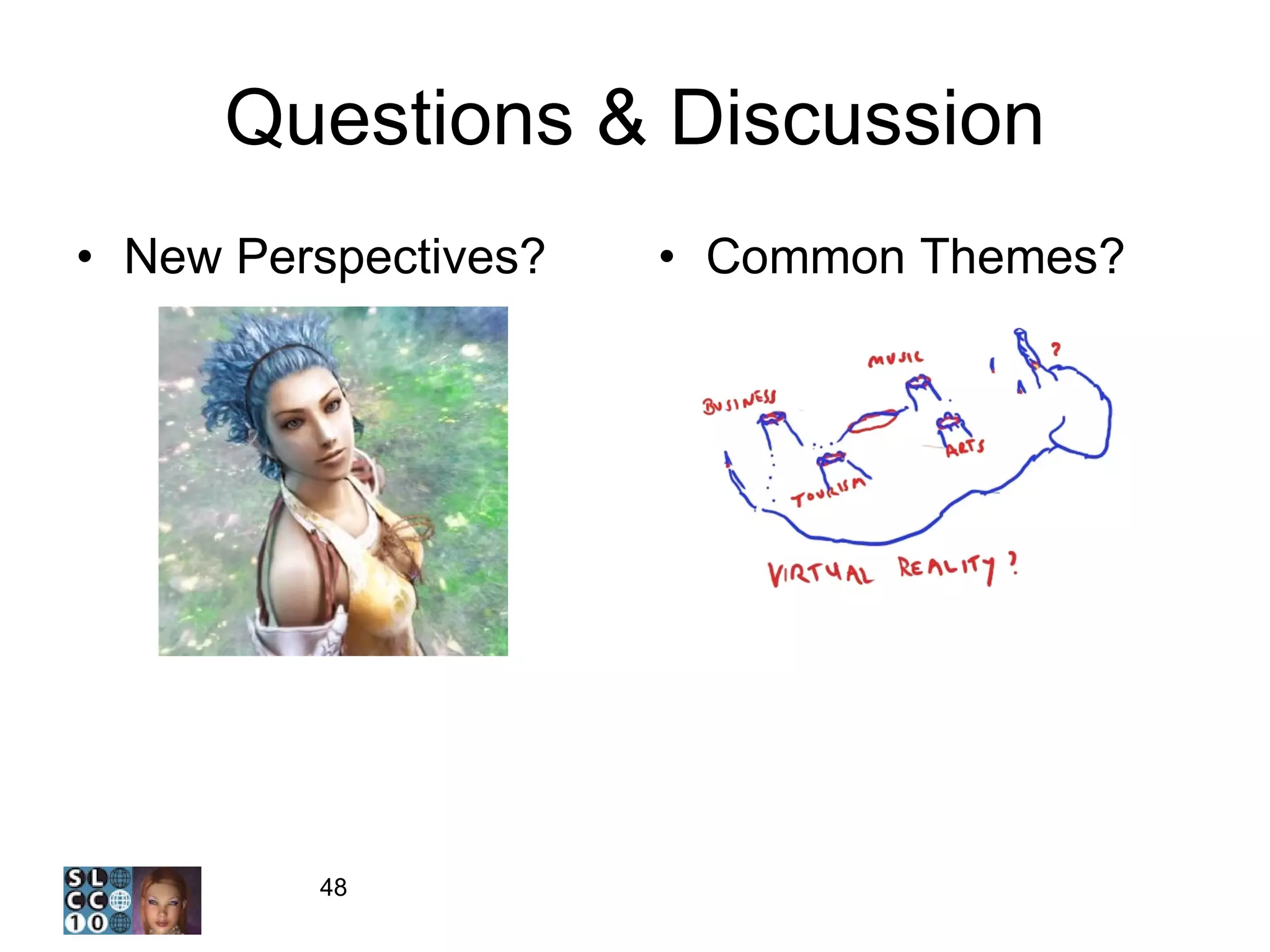 Questions & Discussion New Perspectives? Common Themes? 
