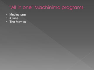 Moviestorm iClone The Movies  