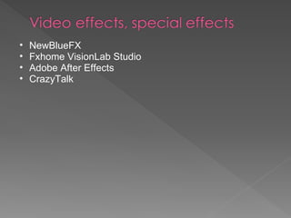 NewBlueFX Fxhome VisionLab Studio Adobe After Effects CrazyTalk 