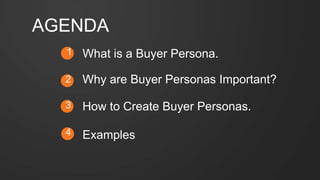 #SLCHUG
AGENDA
What is a Buyer Persona.
How to Create Buyer Personas.
Examples
1
2
3
4
Why are Buyer Personas Important?
 