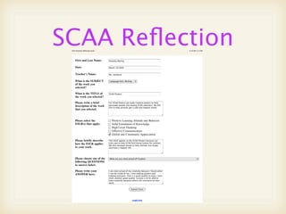 Student Led Conference - Amanda