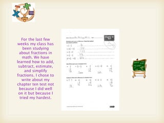 Student Led Conference - Amanda