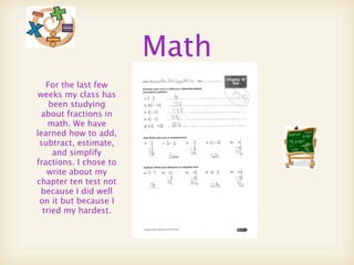 Student Led Conference - Amanda