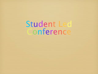 Student Led Conference - Amanda