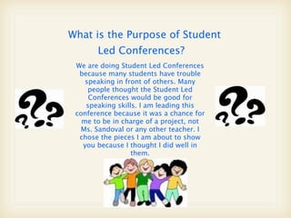 Student Led Conference - Amanda