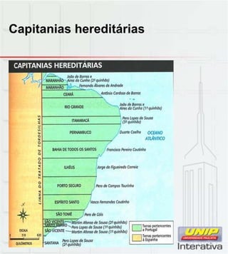 Capitanias hereditárias
 