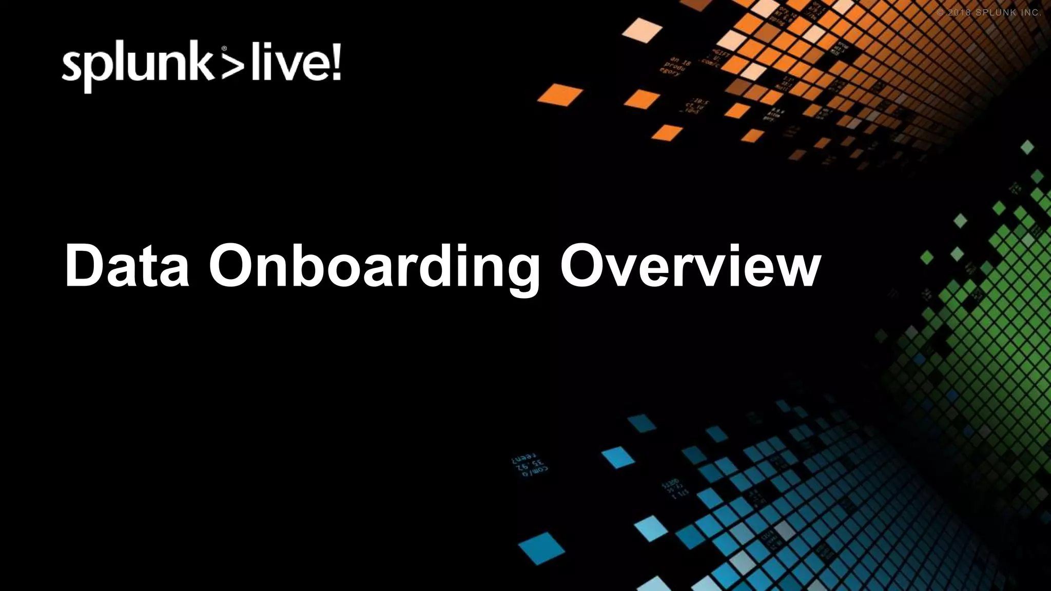 Data Onboarding Overview
 