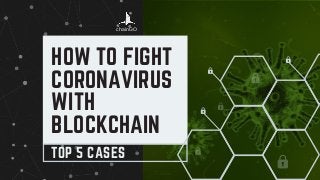 chainGO
HOW TO FIGHT
CORONAVIRUS
WITH
BLOCKCHAIN
TOP 5 CASES
 