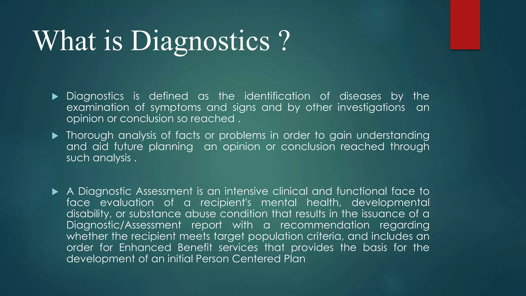 diagnosis and types of diagnosis | PPTX | Diseases and Conditions ...