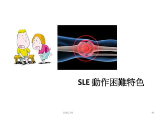 SLE 動作困難特色
2015/2/9 44
 