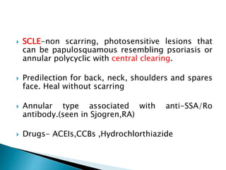 Scla Rash Systemic lupus erythematosus | PPTX