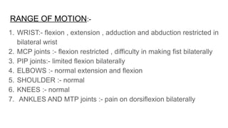 Pip Normal Rom SLE CASE PRESENATATION BEDSIDE WITH LYNPHADENOPATHY | PPTX