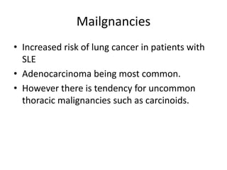 Sle and lupus pneumonitis | PPTX