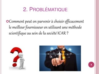 Sélection et classement fournisseurs