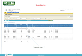 Stock History + TIME**




Drill to Stock Search


                                                            **Time of c...