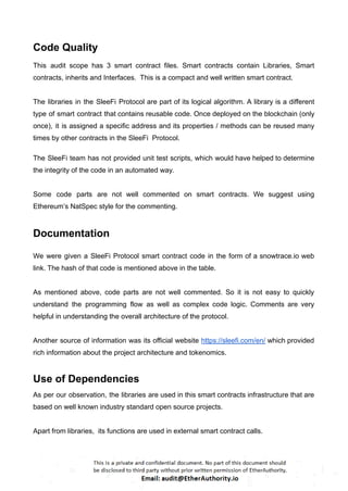 SleeFi Protocol – Smart Contract Security Audit Report by ...