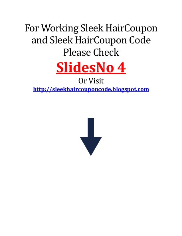 Sleek Hair Coupon Code