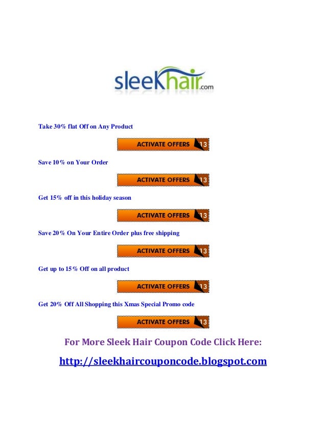 Sleek Hair Coupon Code