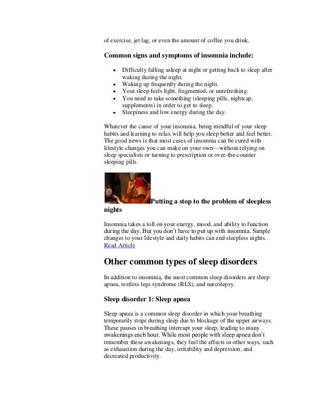 Thesis sleep disorder