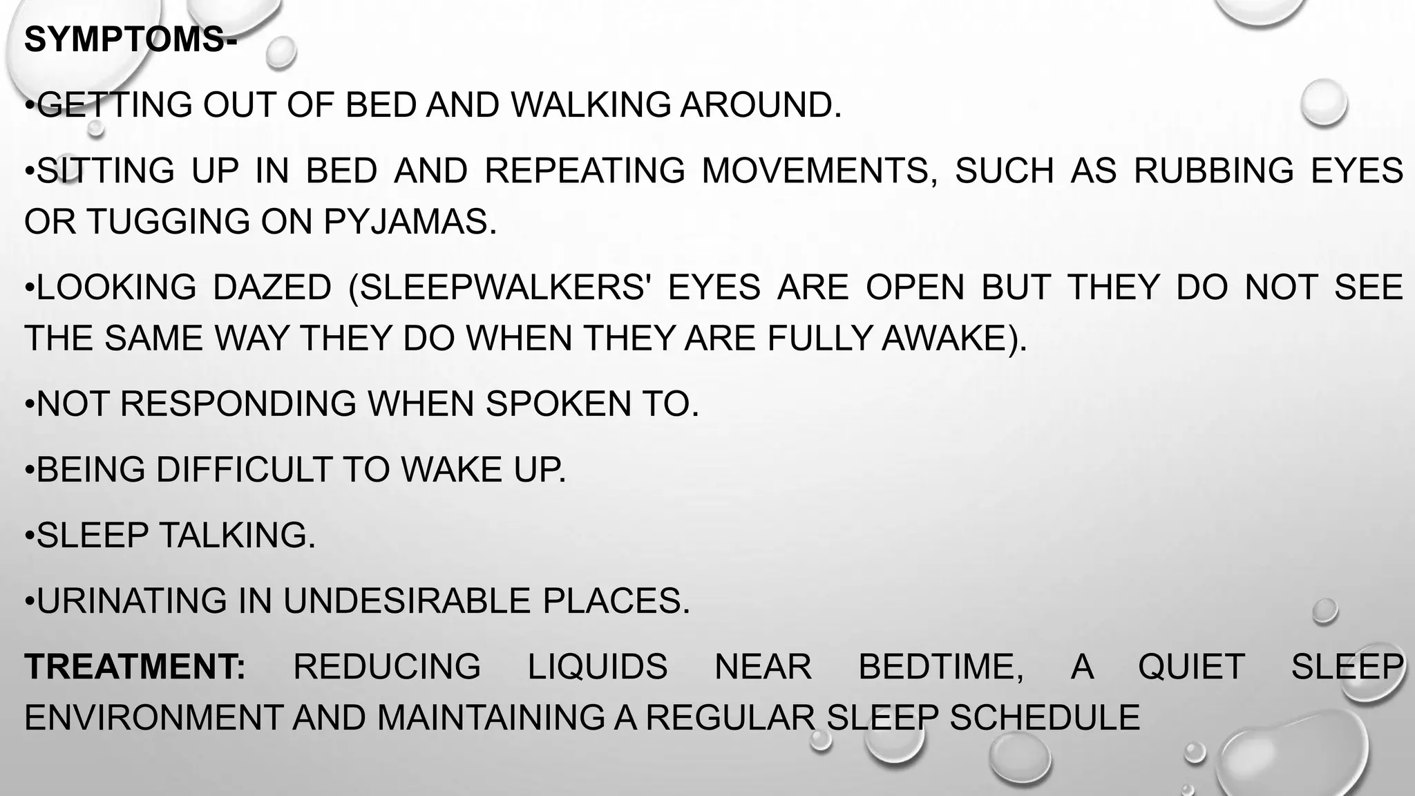 Sleep pattern and its disturbances | PPTX