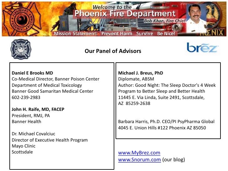 Sleep Deprivation Studies Phoenix Fire Dept