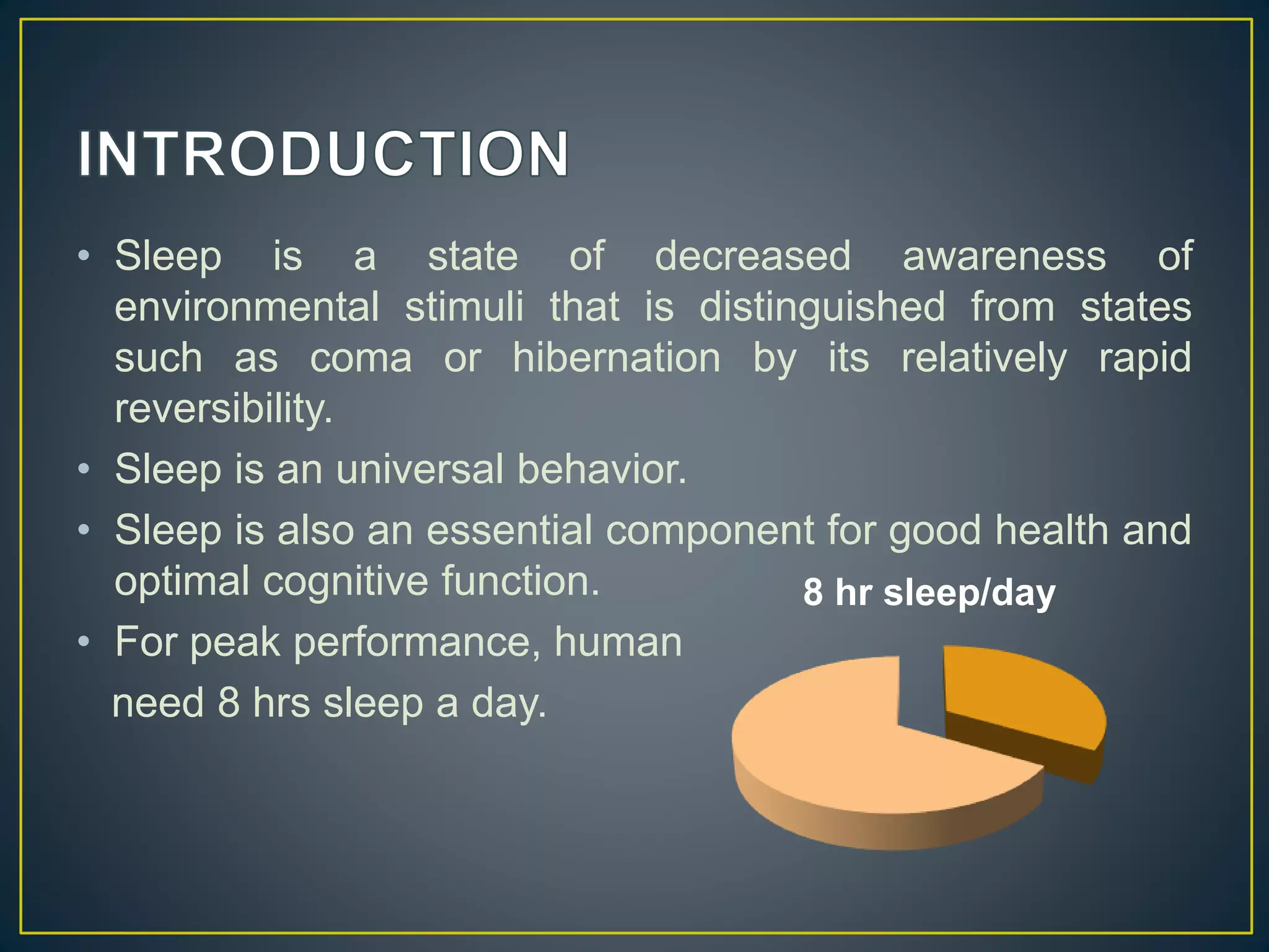 Sleep wake disorders | PPTX