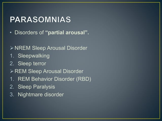 Sleep wake disorders | PPTX